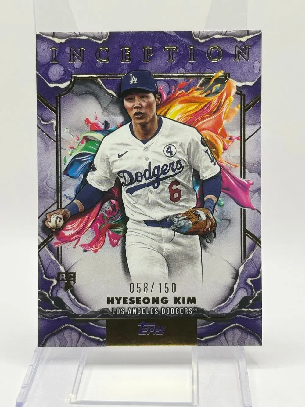 2025 Topps Inception Hyeseong Kim Rookie Purple 58/150 SP Los Angeles Dodgers RC